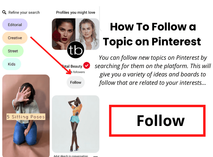 How To Follow a Topic on Pinterest