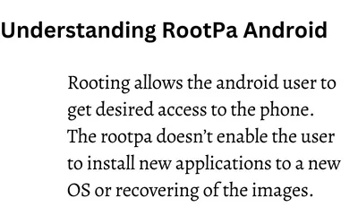 RootPA app on android