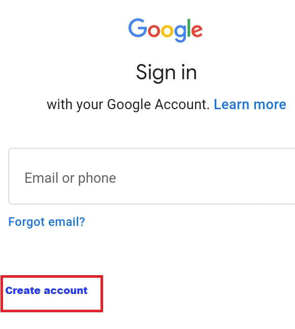 Create a New Gmail Account