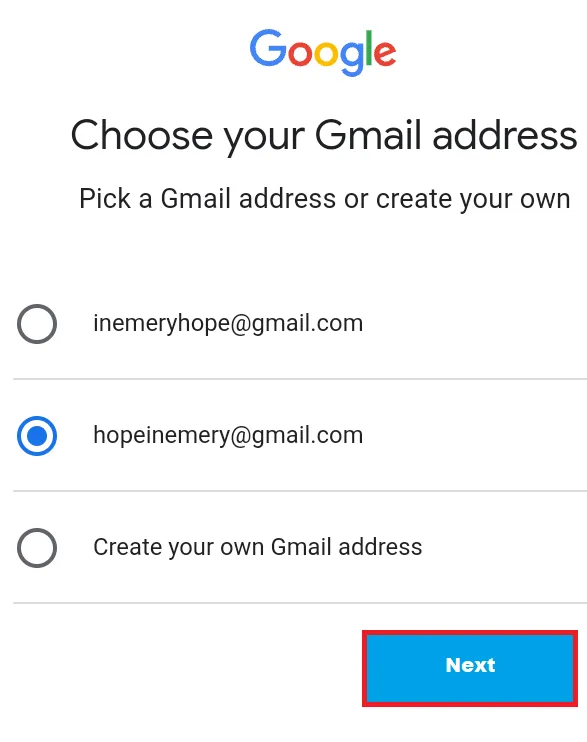 Create a New Gmail Account